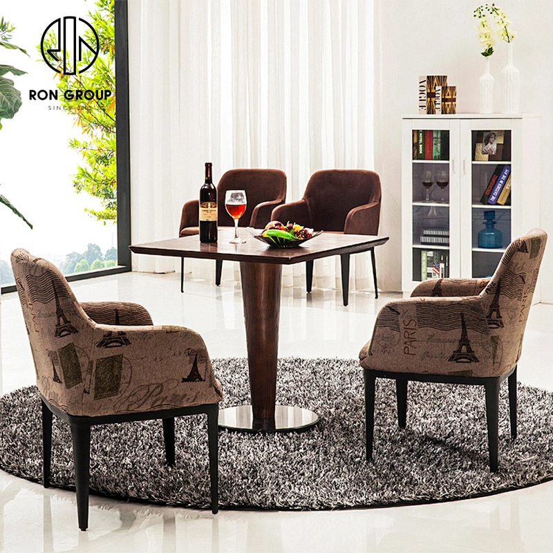 Modern Style Furniture Luxury Dining Room Chair With Painted Metal Leg