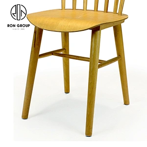 European Style Durable Stackable Beech Veneer Plywood Chair Restaurant Dining
