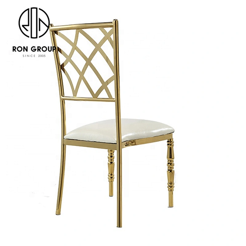 Industrial Dining Stylish Stainless Steel Round Back Dining Chair