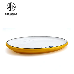 ceramic oblong  plate tray dinnerware sets for restaurant