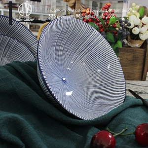 Cheap fancy ceramic rice bowl with plates from China
