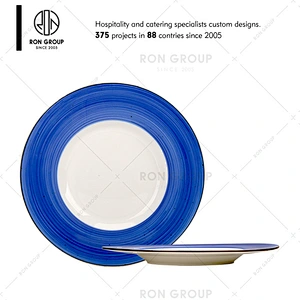 Wholesale Chinese Cheap Restaurant Blue Dinnerware
