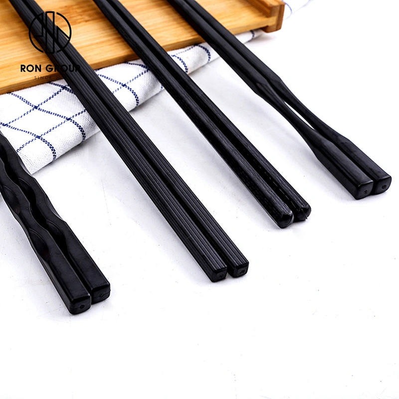 Hot Sale Hotel Restaurant Wave Style Black Color Japanese design chopsticks