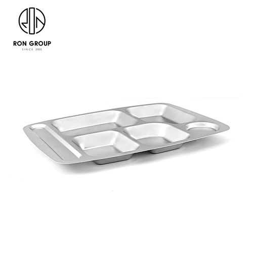 Restaurant Stainless Steel Rectangular Aseptic Tray Fast Food Dish Plate