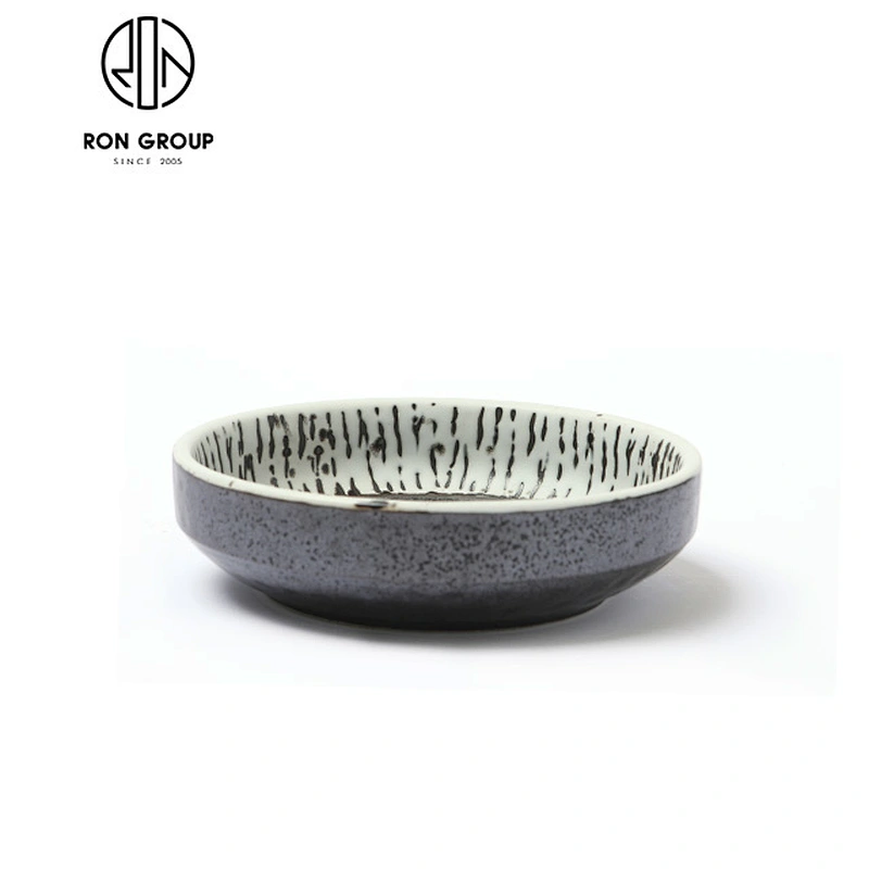 wholesale tableware ceramic sushi 5.25'' round sauce dish