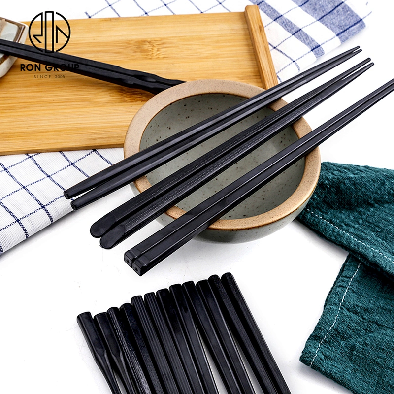 Hot Sale Hotel Restaurant Slanting Style Black Color Japanese design chopsticks