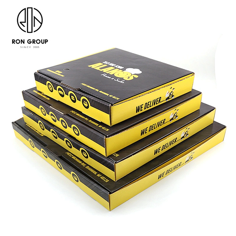 Wholesale Good Quality Restaurant E Flute Customize Printed Pizza Box