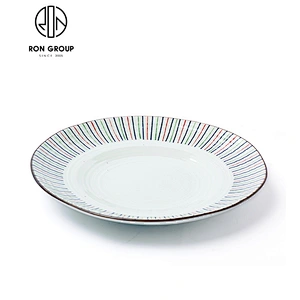 Hot Selling Modern Design Round Shaped Ceramic Dinner Plate