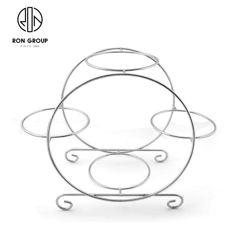 Table Decoration Food Display 4-Layer Metal Multi-Layer Fruit Plate