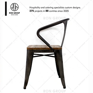 Wholesale Iron Modern Restaurant Comfortable Metal Dining Chair