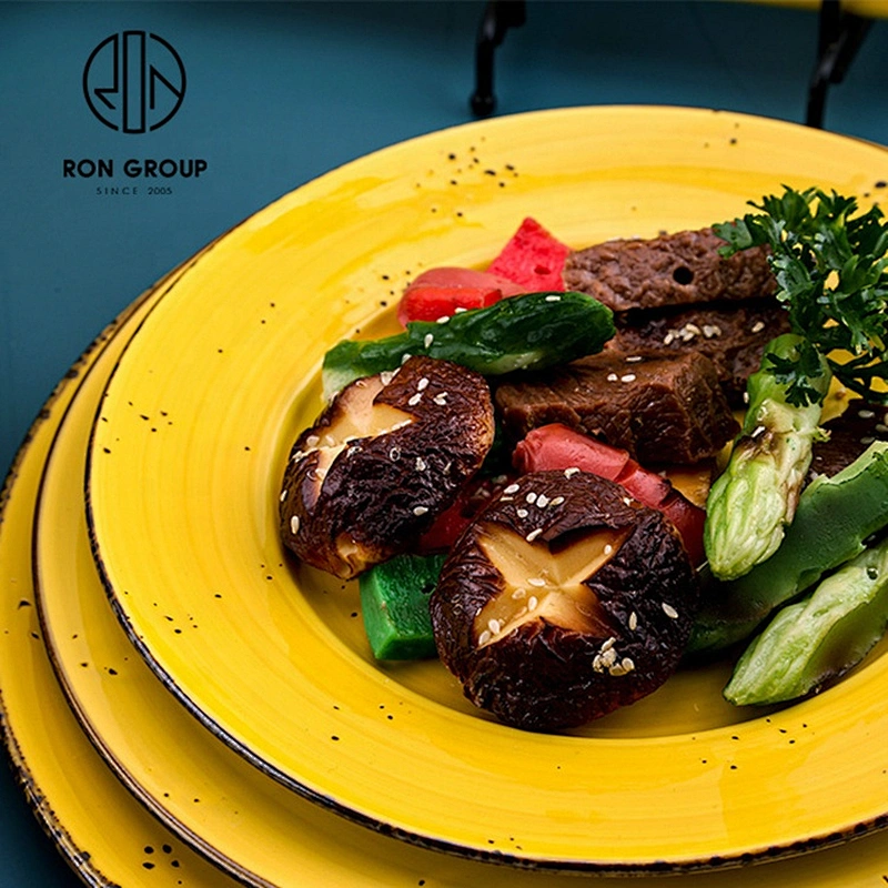 Chinese Nordic Creative Round Dish Cheap Restaurant Dinnerware