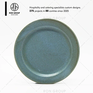 Hot Sale Restaurant Oval Green Ceramic Plate