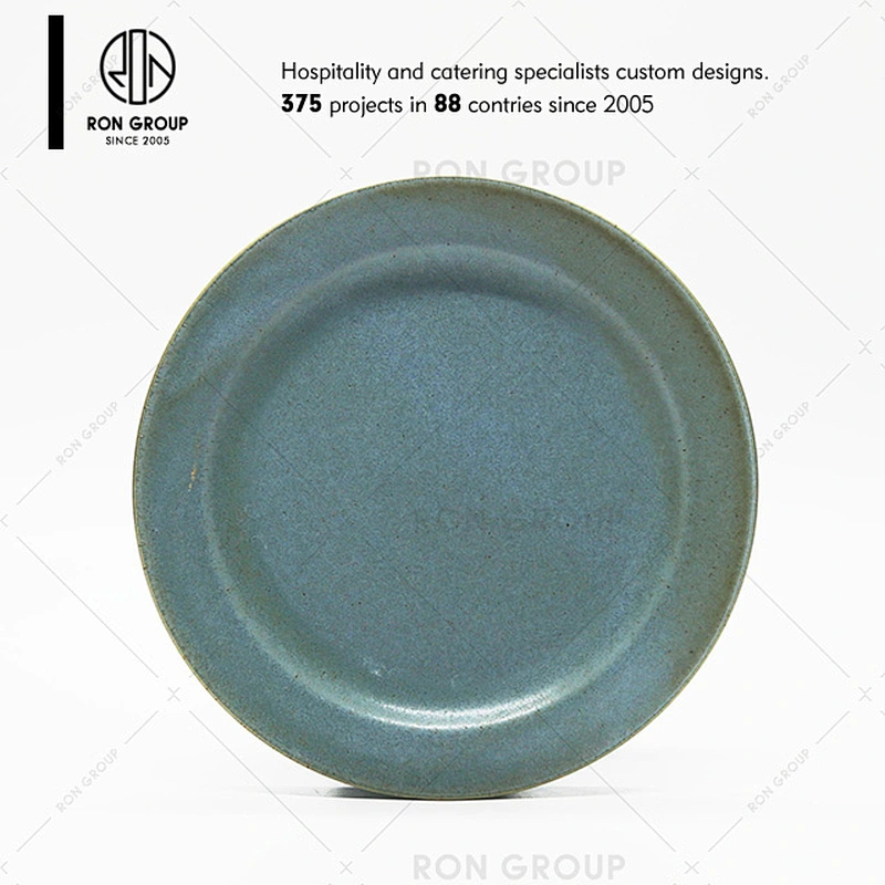 Hot Sale Restaurant Oval Green Ceramic Plate