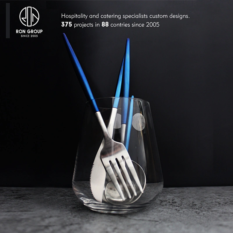 Wholesale 304 stainless steel knife and fork set for italian restaurant
