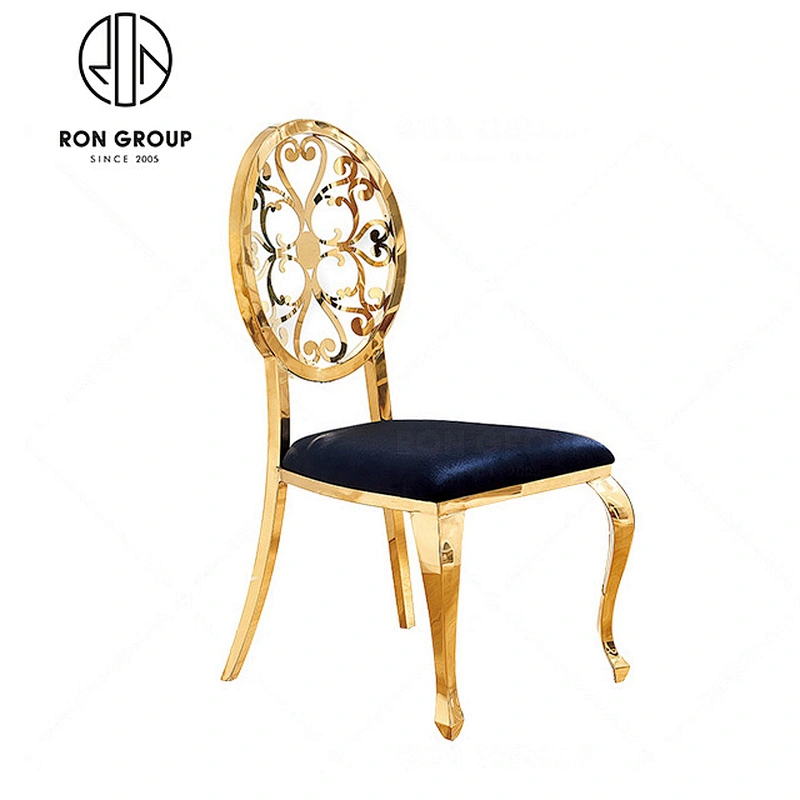 Top Quality Stainless Steel Metal Rose Gold Dining Chairs