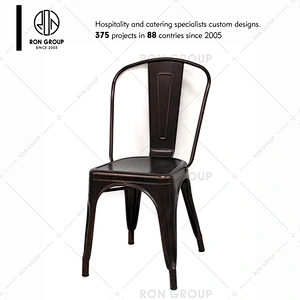 Best Price Wholesale Modern Industrial Style Stackable Vintage Dining Cafe Restaurant Metal chair