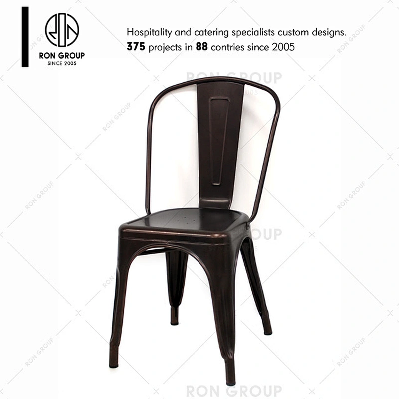 Best Price Wholesale Modern Industrial Style Stackable Vintage Dining Cafe Restaurant Metal chair