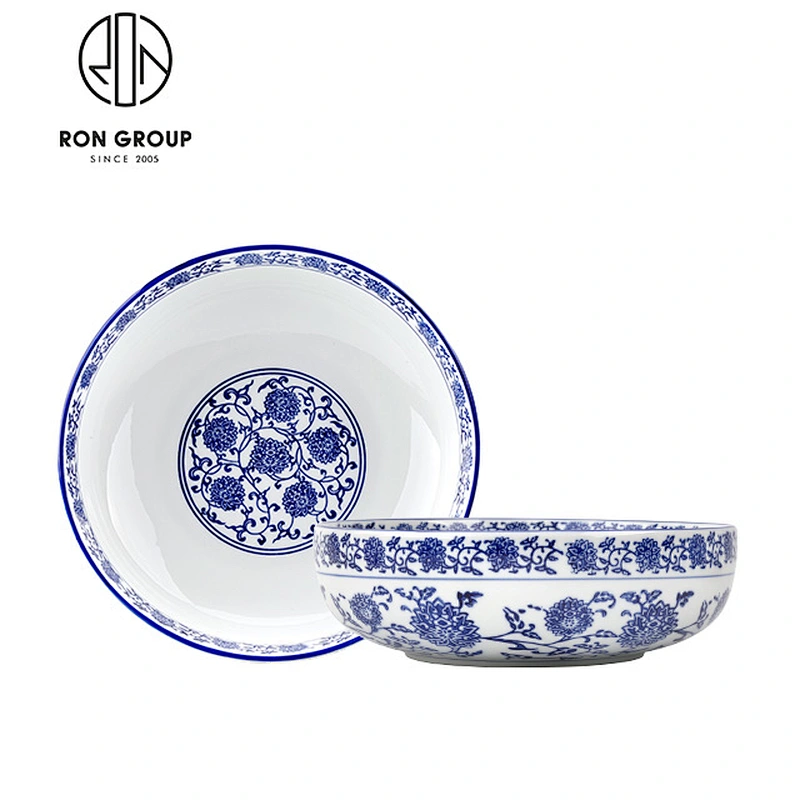 Wholesale Restaurant Blue And White Porcelain Dinnerware