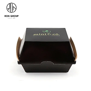 Wholesale Restaurant Use Food Storage Disposable Printed Pack Burger Box