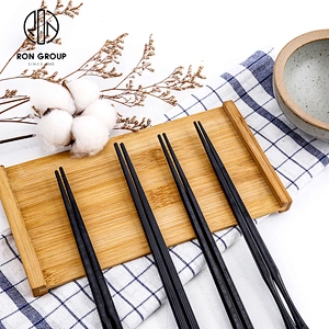 Hot Sale Hotel Restaurant Wave Style Black Color Japanese design chopsticks