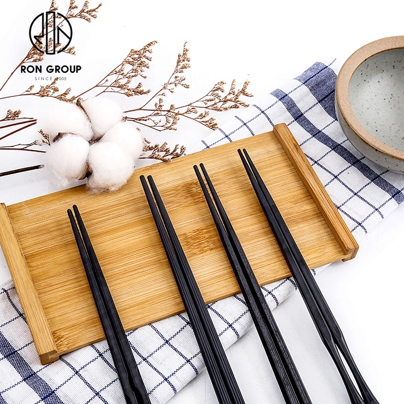 Hot Sale Hotel Restaurant Wave Style Black Color Japanese design chopsticks