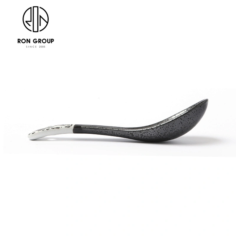 High-End Japanese Style Restaurant Dishware Reusable Ceramic Spoon