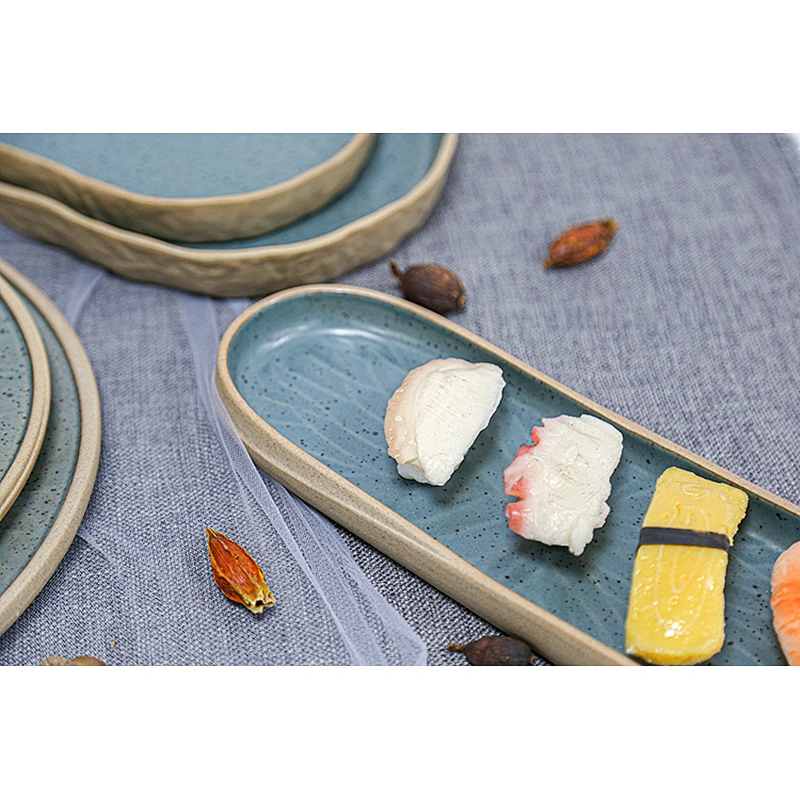 Wholesale Customized Blackish Green Portable Square Dinner Plate