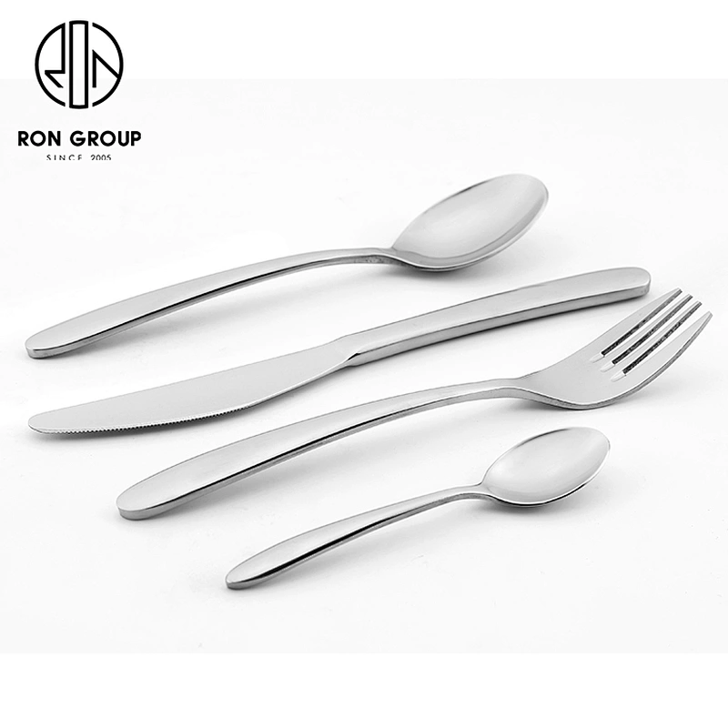 Hot Sale 4pcs Silver Flatware Tableware Stainless Steel Cutlery Set