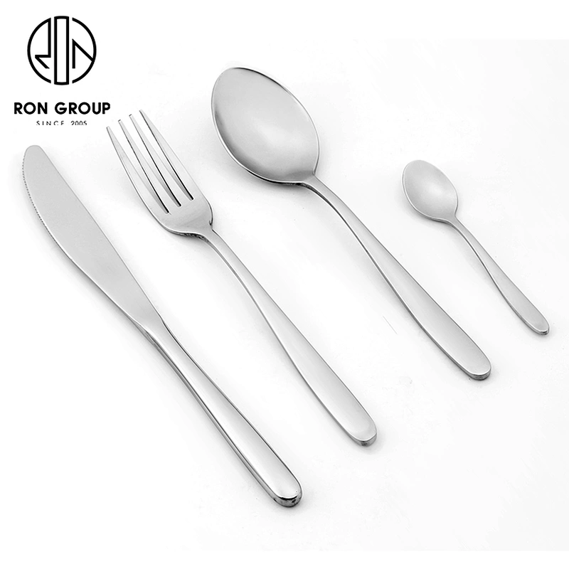 Wholesale Wedding Restaurant Stainless Steel Gold Flatware Cutlery Set