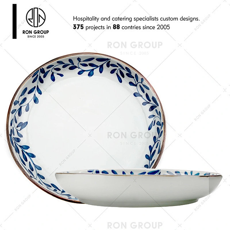 Japanese Style Hand-painted Ceramic Dishes For Sale