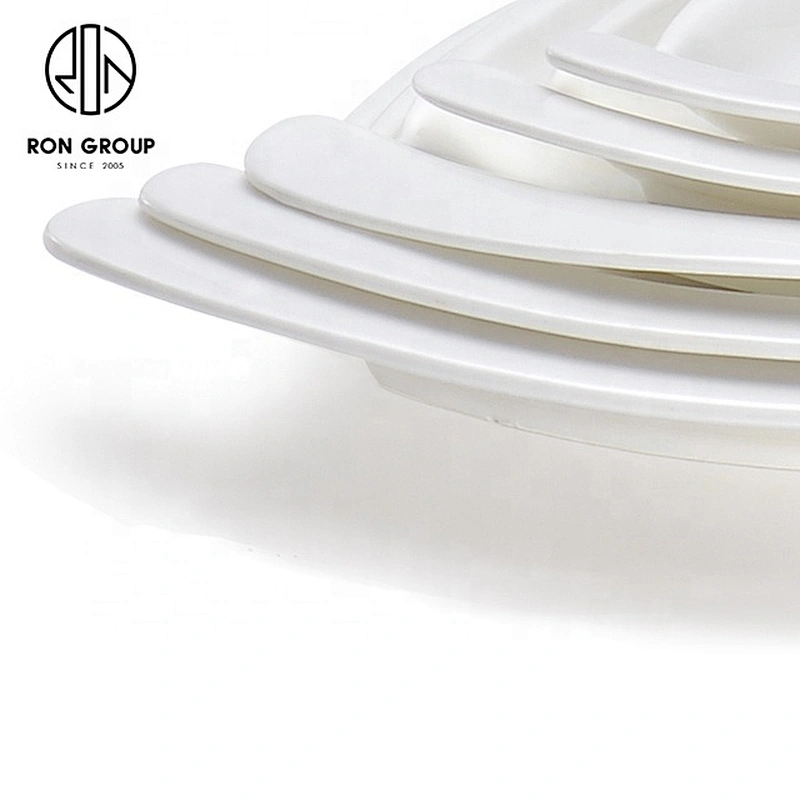Wholesale High Quality Porcelain Dinnerware Egg Shape Plate For Restaurant