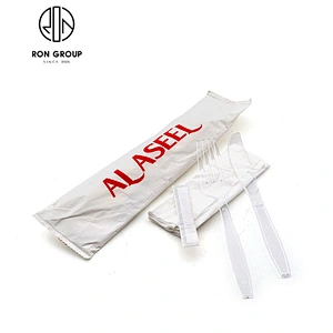 Wholesale Restaurant Custom Logo Disposable Plastic Cutlery Set