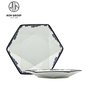 Restaurant 10 Inch Ceramic Shallow Food Serving Bowl