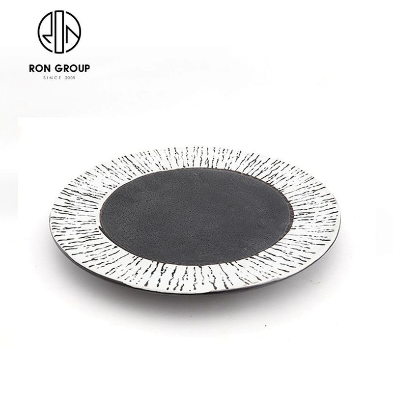 Restaurant Catering Dinnerware Luxury Custom Porcelain 10.75'' Shallow Plate