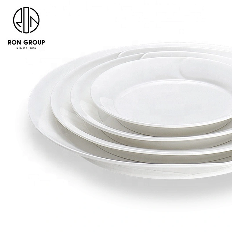Guangzhou New Design In Style Round Soup Plate For Restaurant Used