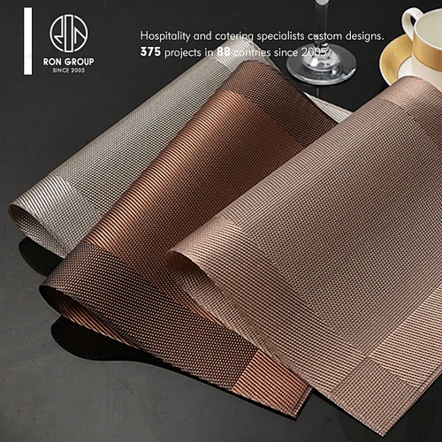 Standard heat resistant restaurant pvc dining table mat
