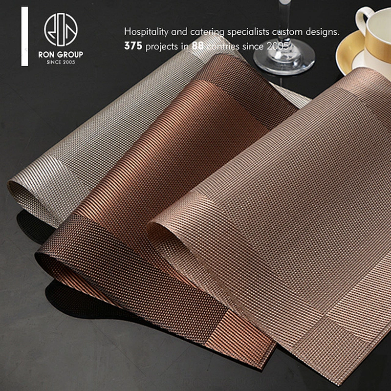 Standard heat resistant restaurant pvc dining table mat