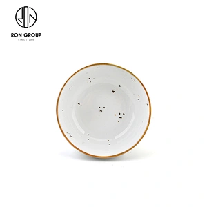 Western Restaurant Hotel Porcelain Rice Soup Salad Round Bowl