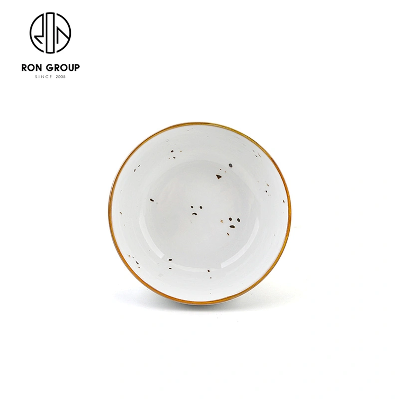 Western Restaurant Hotel Porcelain Rice Soup Salad Round Bowl
