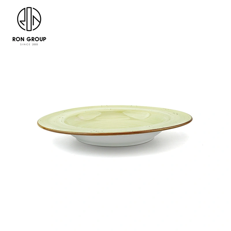 Dinnerware Fruit Service Plate 12 Inch Round Food Plate For Restaurant