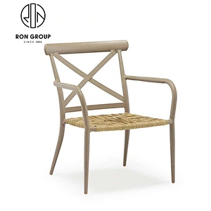 Hot Sale Colorful Metal Double Seat Cross Back Chair