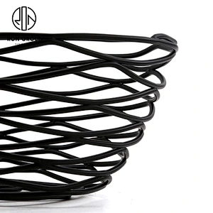 High Quality Kitchen Accessories Round Black Small Size Bread Basket