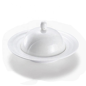 2020 New Coming Restaurant 9'' Ceramic White Soup Bowl Bottom Chassis