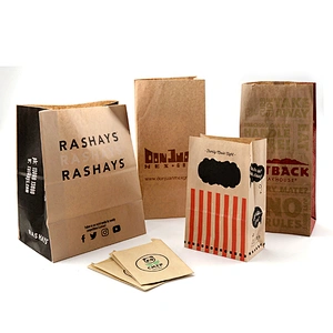 Eco Friendly Shopping Packaging Portable Kraft Custom Paper Bag