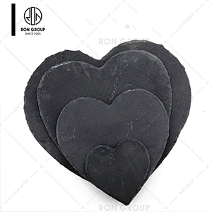 Restaurant Portable Black Heart Shaped Serving Food Tray