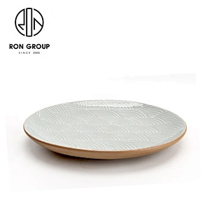 Personalized Eco Friendly Restaurant Salad High Low Round Plate