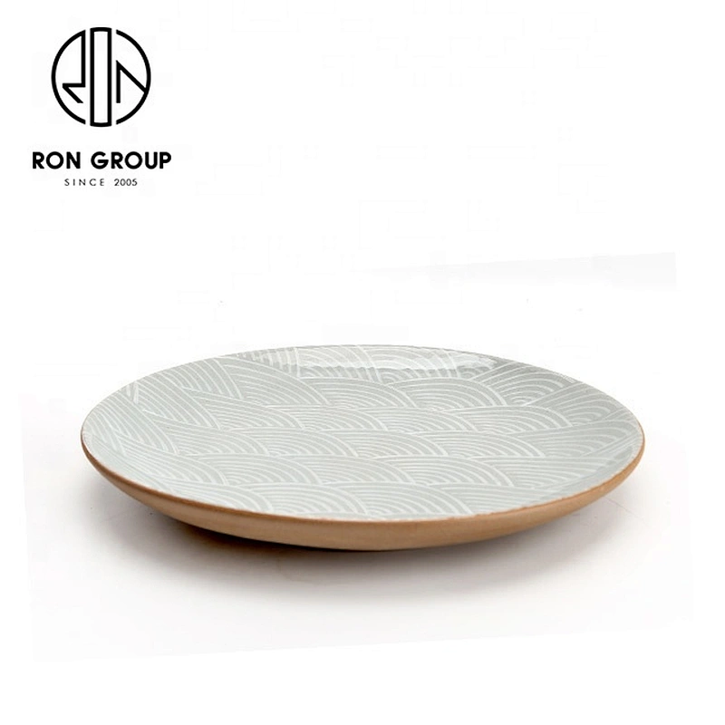 Personalized Eco Friendly Restaurant Salad High Low Round Plate