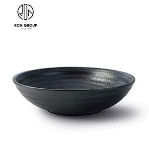 Hot Sale Japanese Restaurant Ceramic Matt Black Bowl
