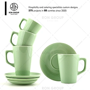 Custom Black Ceramic Coffee Mug For Cafe