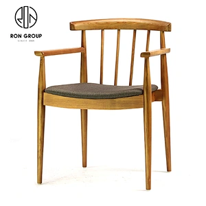 Nordic Style Soft Seat Wooden Furniture Cafe Chairs Restaurant Dining